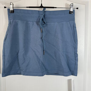 Women's Ododos Blue Mini Skirt with Gray Shorts S